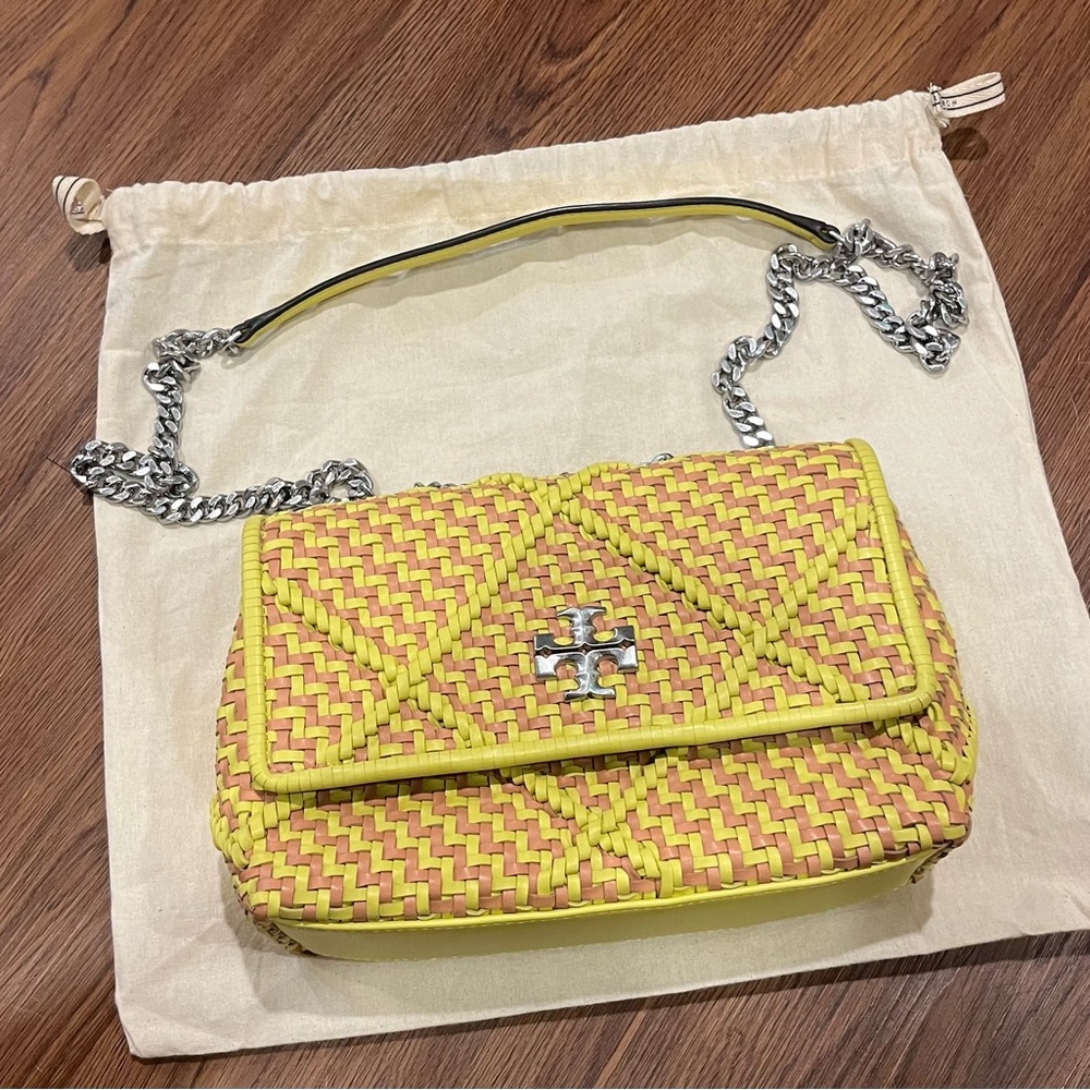 Tory Burch Small Kria Diamond Woven Shoulder Bag